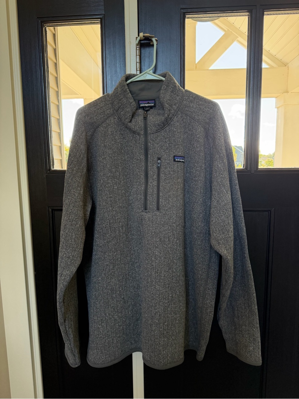 Patagonia Men's Heather Gray Quarter-Zip Pullover
